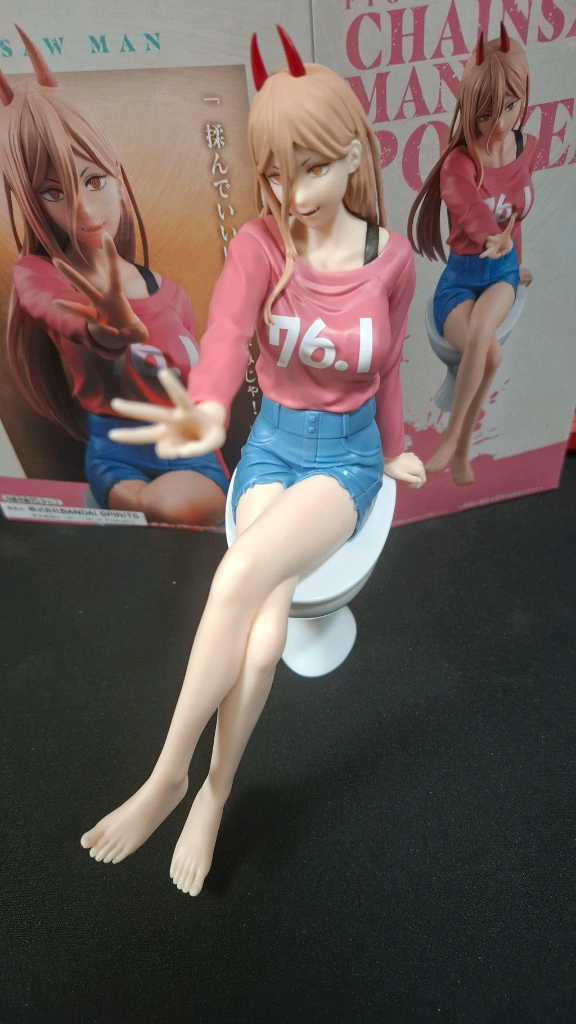 체인소맨 파워 피규어 약속 변기--1