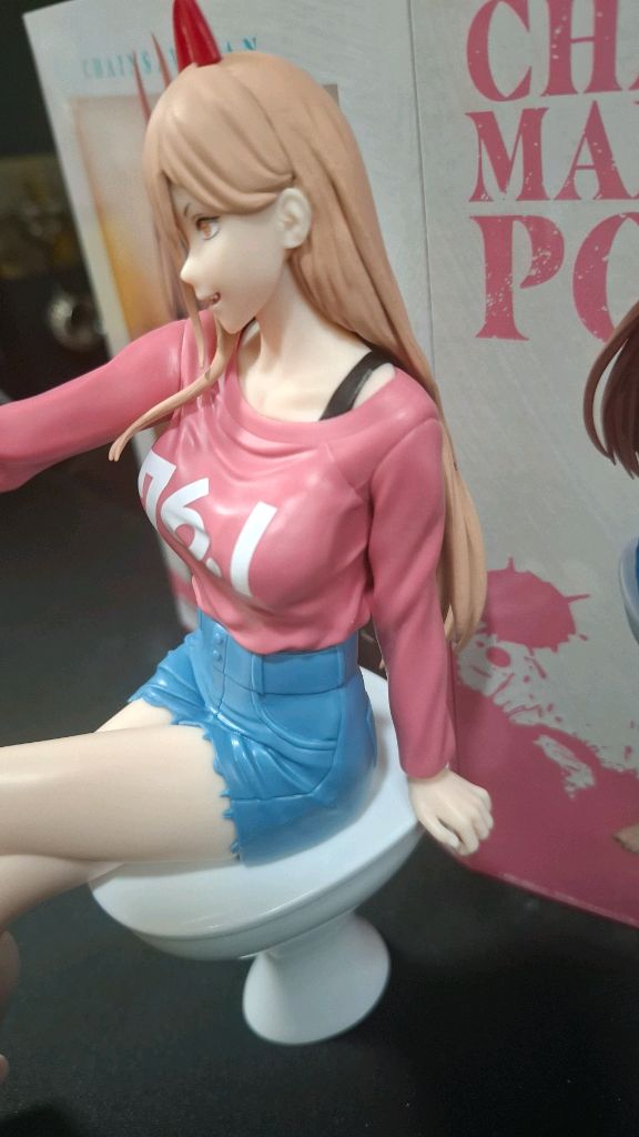 체인소맨 파워 피규어 약속 변기--2