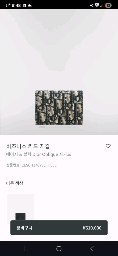 디올 비즈니스 카드 지갑--3