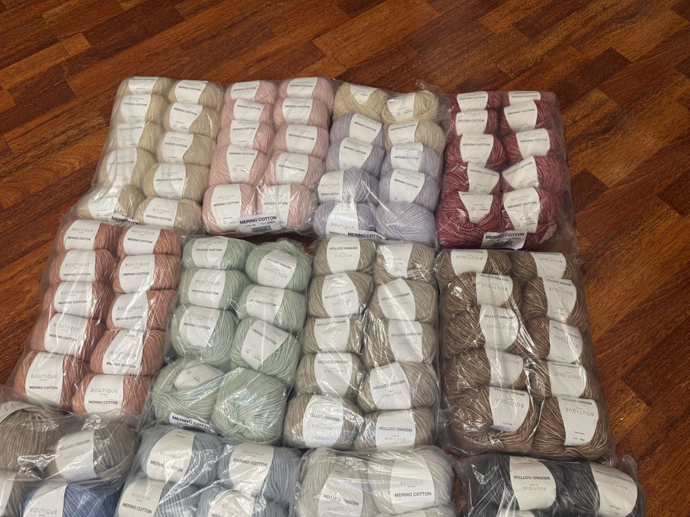 메리노코튼 뜨개 털실 이미지