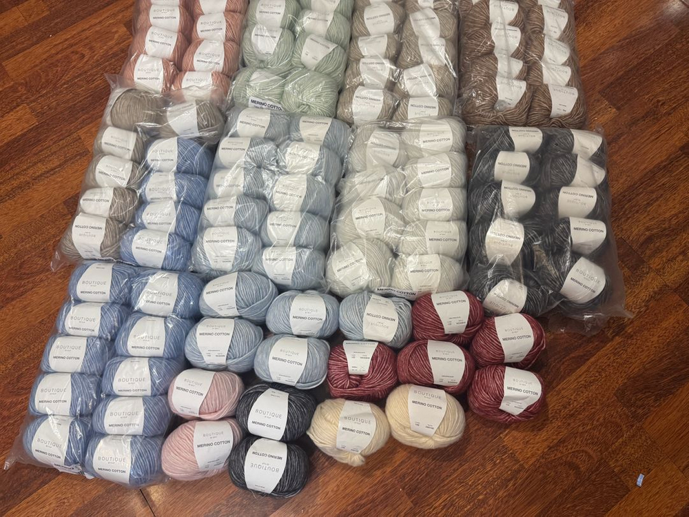 메리노코튼 뜨개 털실 이미지