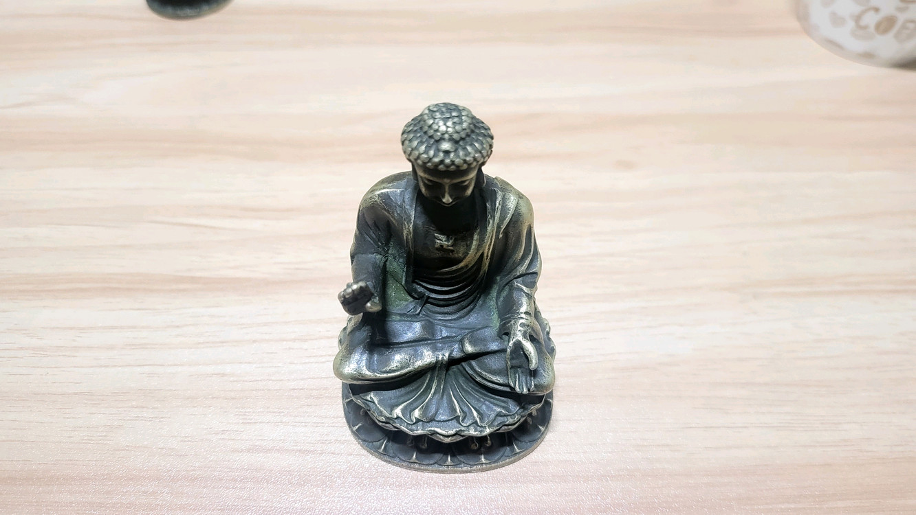 황동 불상 석가모니, 관세음보살 부처님 2점 일괄--3