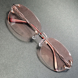 SHANPIA 무테 안경테 겸 선글라스 일본 수입 빈티지 레트로 클래식 y2k 여성용 패션 아이웨어 남녀공용