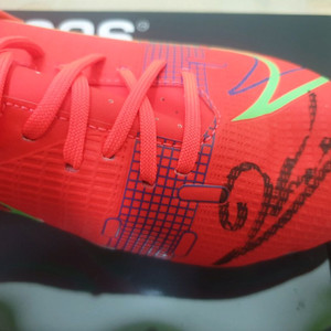 레반도프스키 친필사인 아이콘즈 파나틱스 베켓 3중인증 축구화 이미지