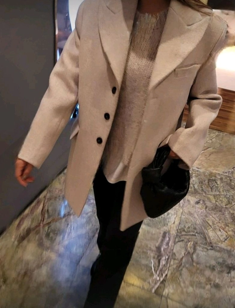(새상품) 오버핏 박시한 울자켓 이미지