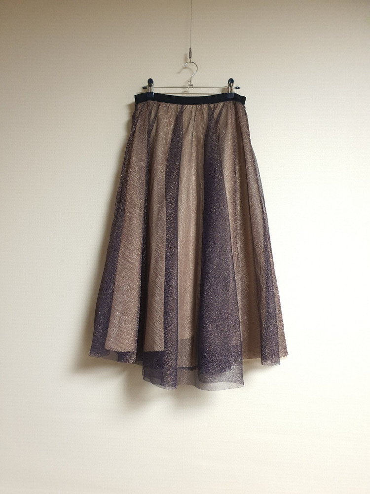 산드로 sandro 튤 레이어 스커트 55사이즈 정품--0