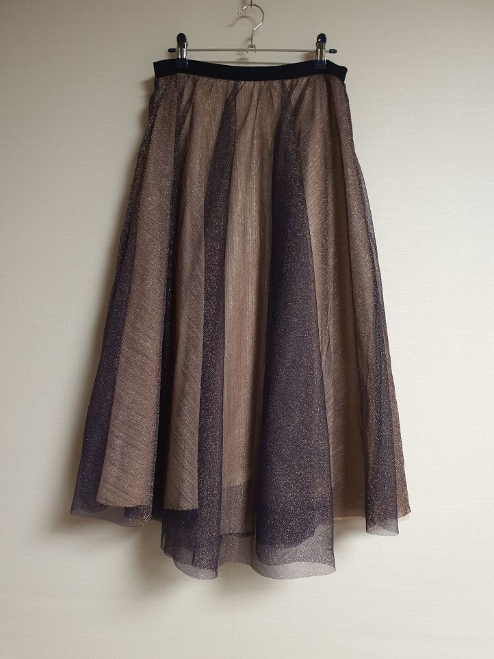 산드로 sandro 튤 레이어 스커트 55사이즈 정품--1