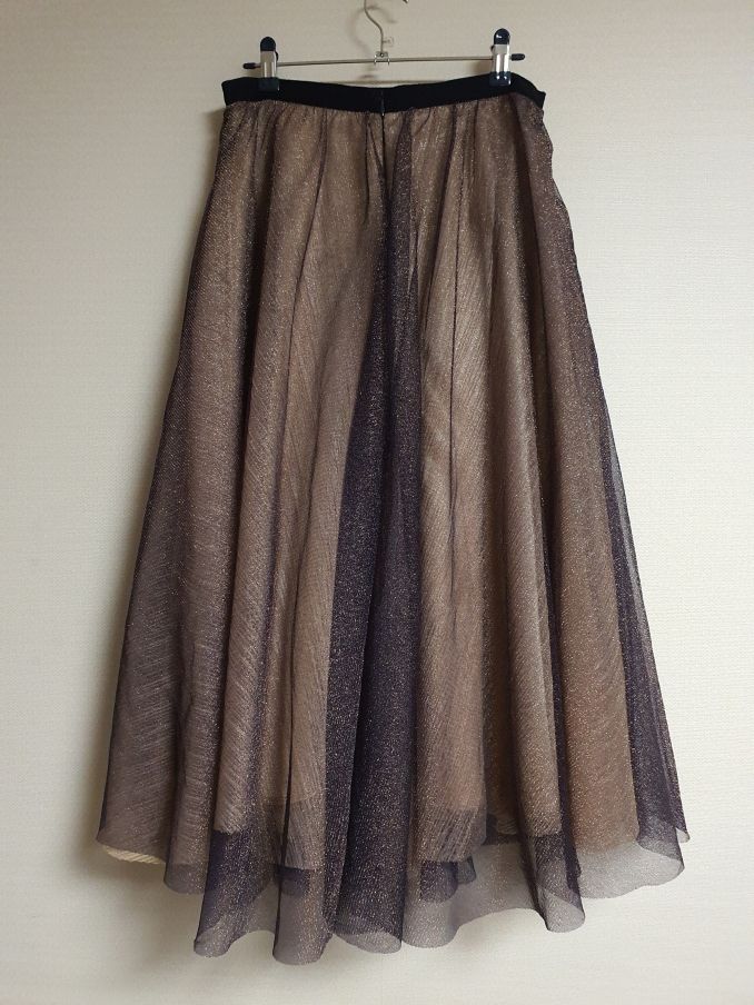 산드로 sandro 튤 레이어 스커트 55사이즈 정품--7