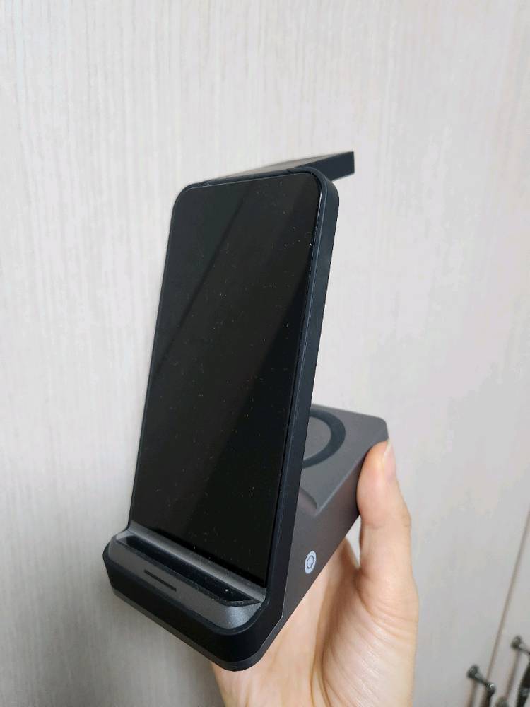 리큐엠 3in1 고속 무선 충전기 갤럭시워치 Q3100S 단품--1