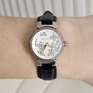 루이비통 땅부르 여성 손목 가죽 시계 팔찌 여자