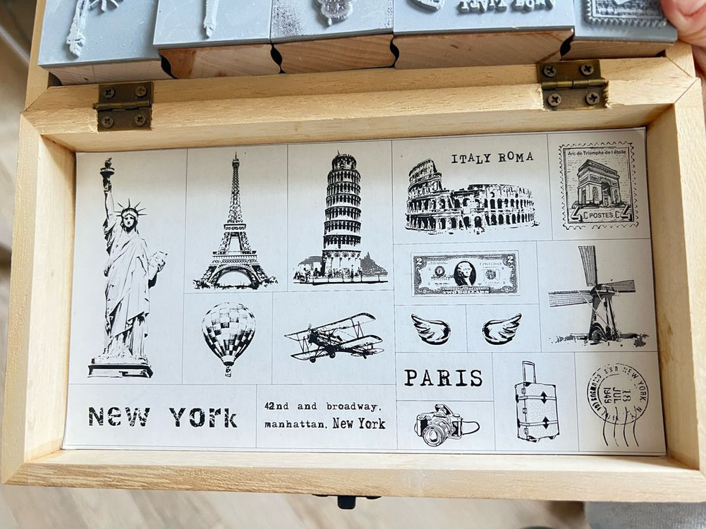 다꾸 스탬프 판매합니다 빈티지 우드 스탬프 이미지