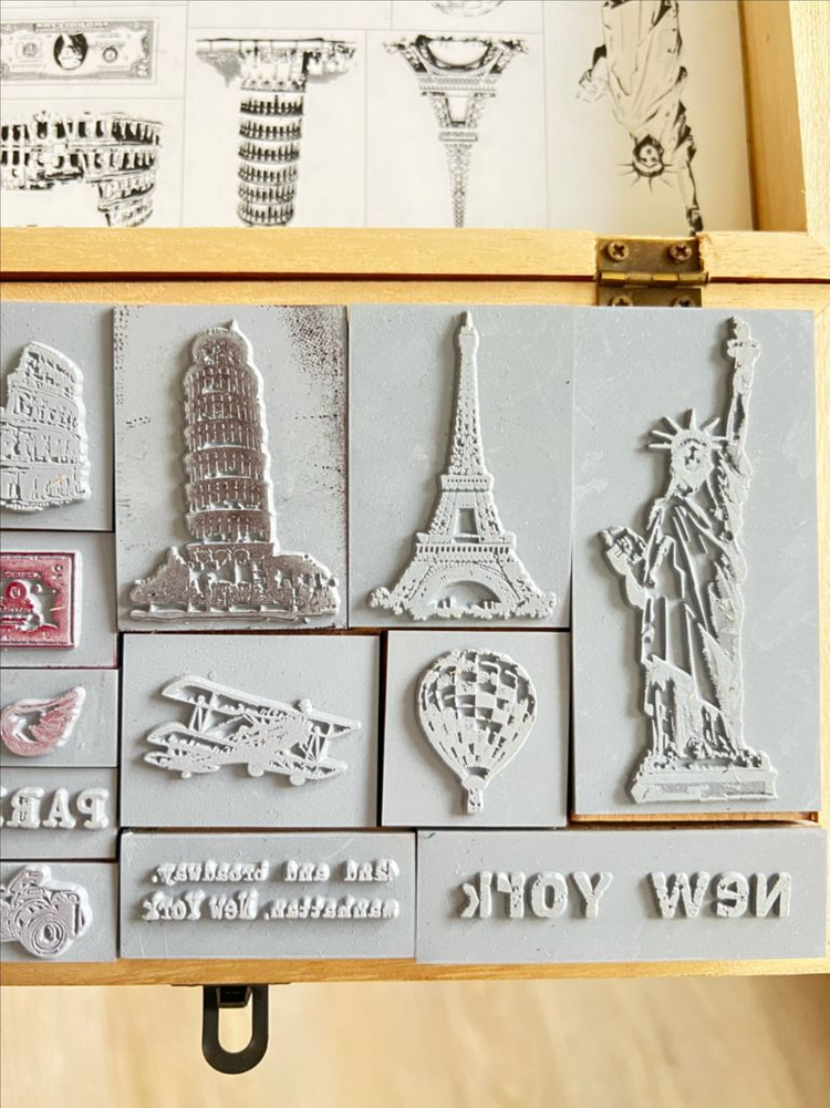 다꾸 스탬프 판매합니다 빈티지 우드 스탬프 이미지