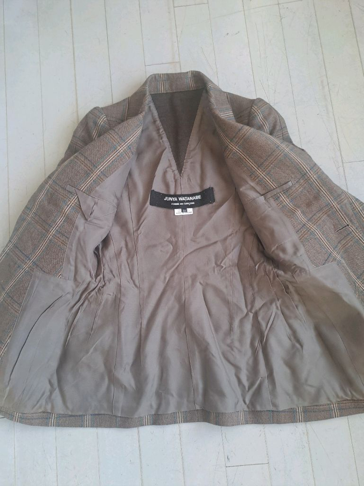 꼼데가르송 준야 와타나베 여성 체크 자켓 이미지