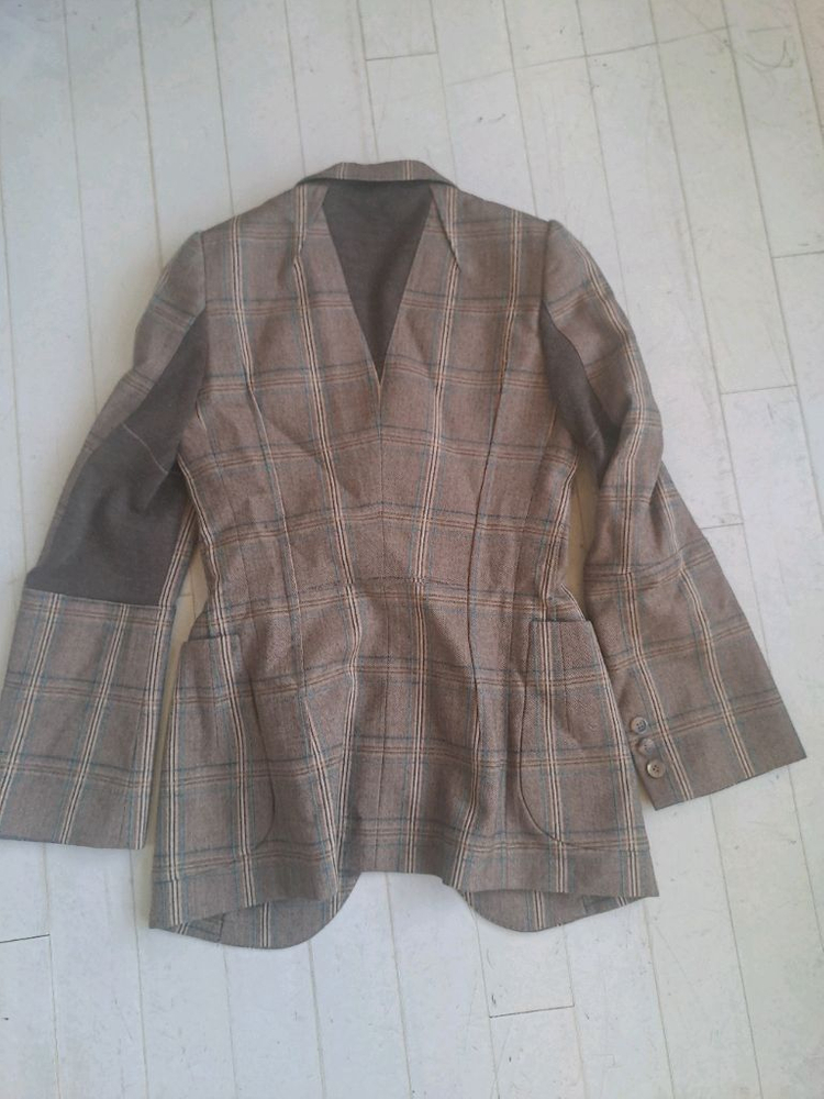 꼼데가르송 준야 와타나베 여성 체크 자켓 이미지