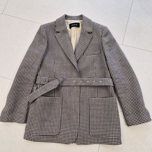 마인 체크 벨트 자켓(55)