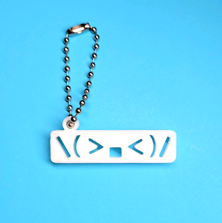 웃음 이모티콘 키링 키체인--1