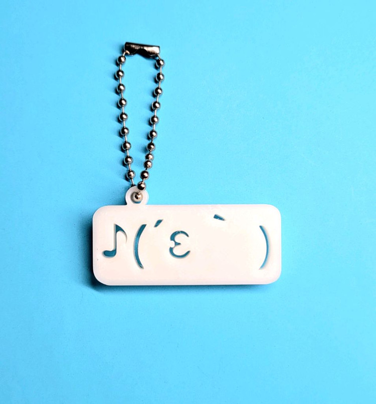 휘슬 이모티콘 키링 키체인--1