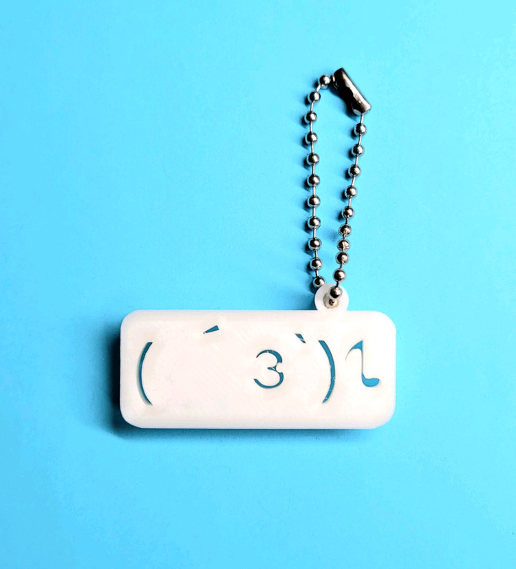 휘슬 이모티콘 키링 키체인--2