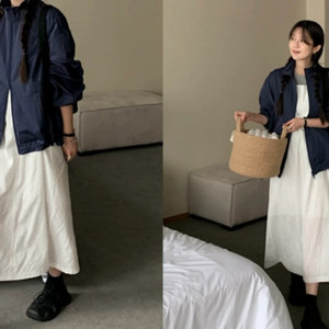 어리틀빗 진네이비 바람막이