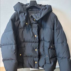 시스템 버튼 탭 구스다운 후드 점퍼 55