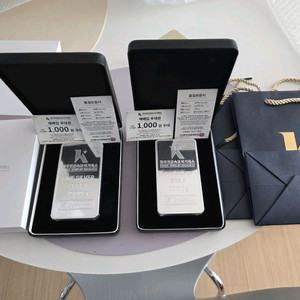 한국귀금속보석거래소 실버바 1kg,500g팜니다