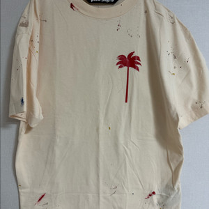 팜 엔젤스 22SS 시즌 페인트 스플래터 팜 트리 반팔 티셔츠