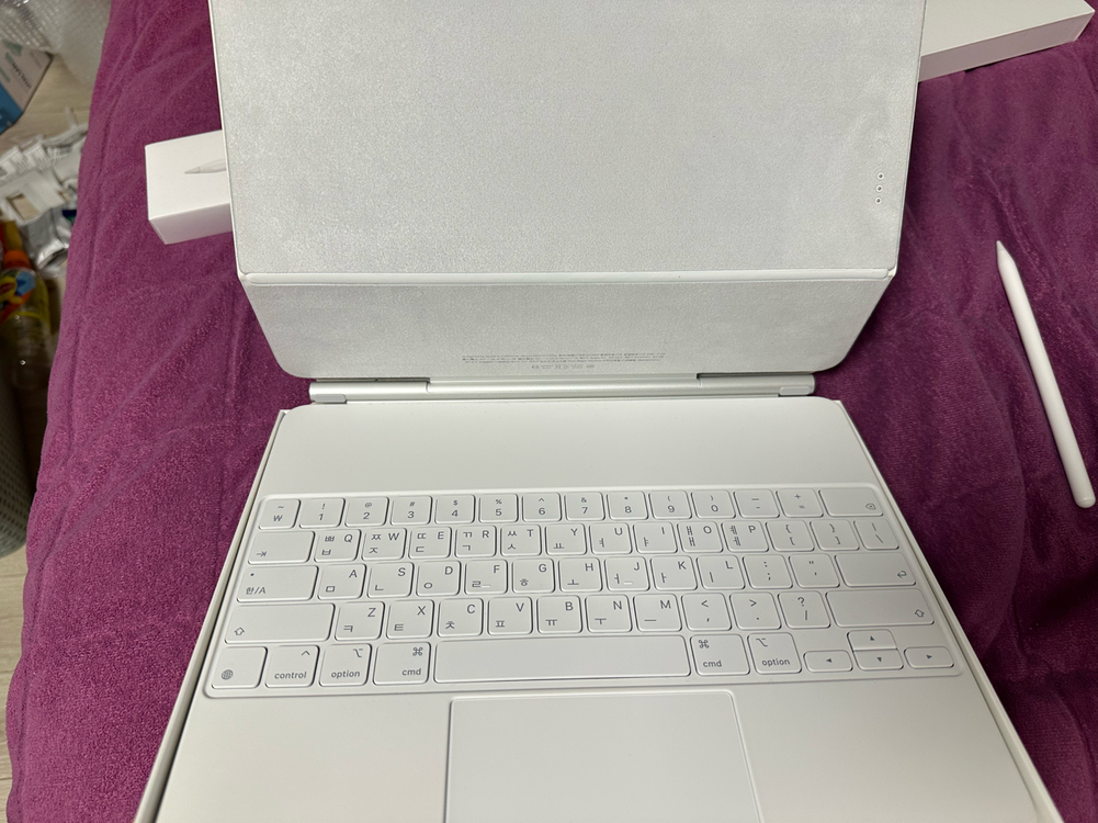 아이패드 프로 12.9(6세대) 256GB + 매직키보드, 애플펜슬 판매--2