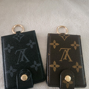 키링 카드지갑 브라운