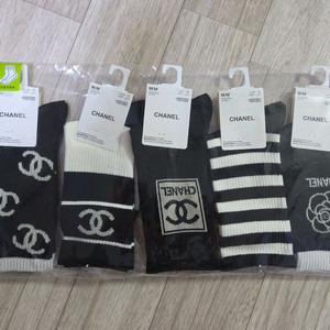 샤넬 CC 로고 양말 세트