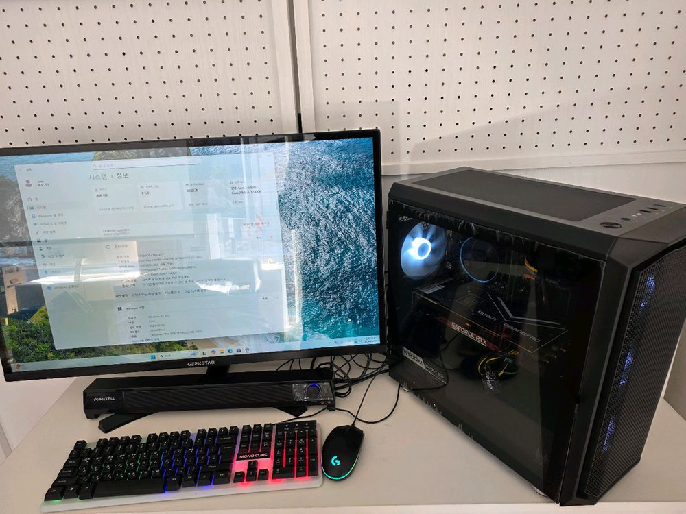 [판매] i5-12400F / RTX2080 게이밍PC + 32인치 144Hz 모니터 블랙세트 이미지