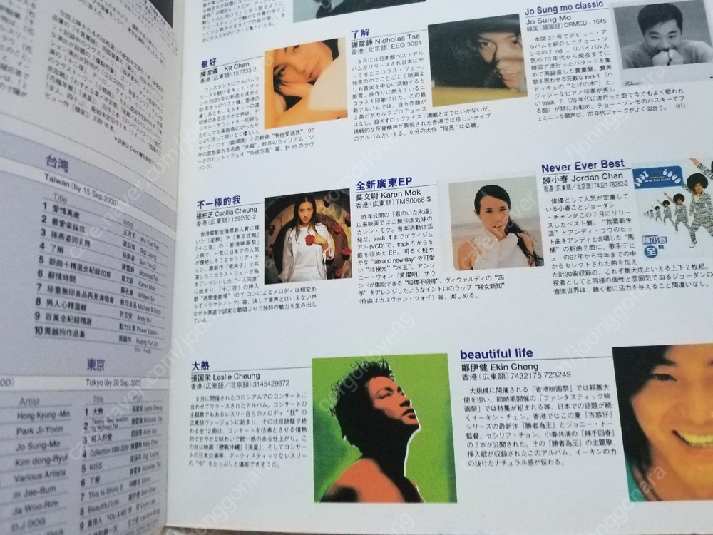 장국영 아시아 팝스 매거진 일본, 39, 51 열정연창회, 이도공간 유성어 금성무--2