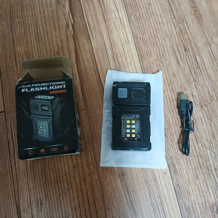 새상품)C충전고출력후레쉬 손전등점멸등 낚시캠핑 작업등--7
