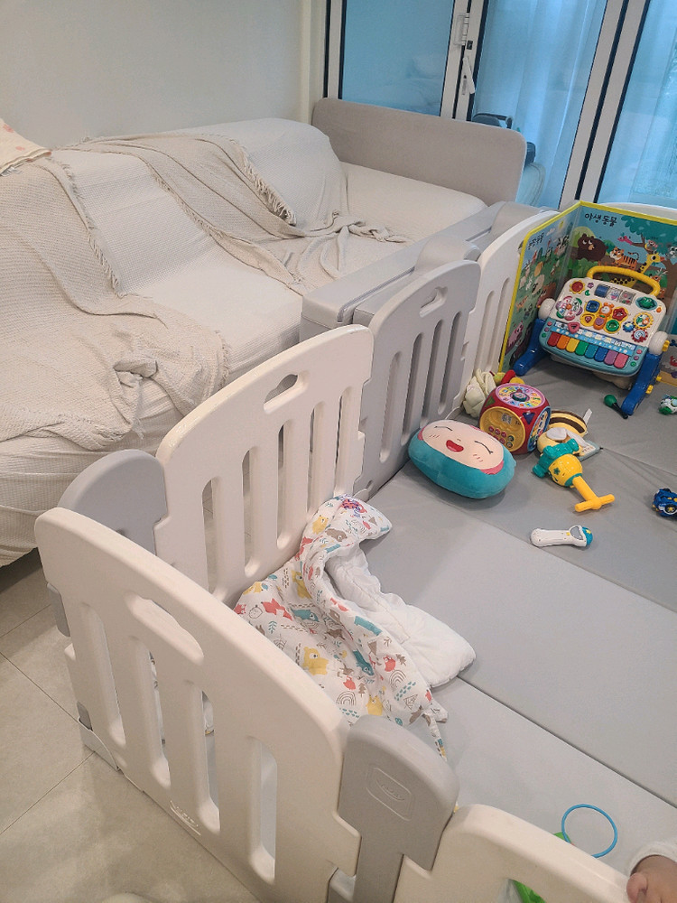 아기 알집 안전가드 울타리 베이비룸 안전 펜스 세트 문포 큰거 15개--5