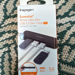 슈피겐 에센셜 4포트 USB(USB 멀티포트, 멀티허브) 미개봉 새상품