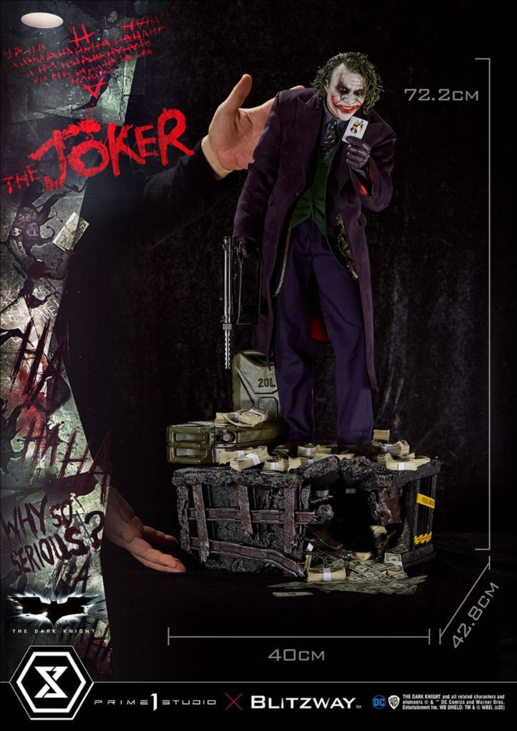 블리츠웨이 1/3 다크나이트 조커 스태츄--4