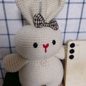 코바늘 손뜨개 앗 귀여워 토끼인형