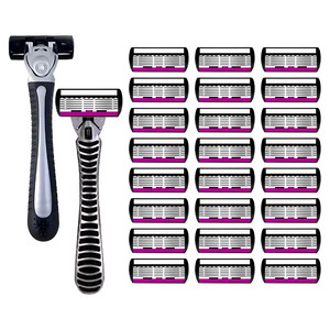 [새상품]6중날 면도날 면도기 26개