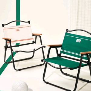 라코스테 스타빅스 캠핑의자 그린 아이보리 폴딩체어 프리퀸시 새상품 미개봉