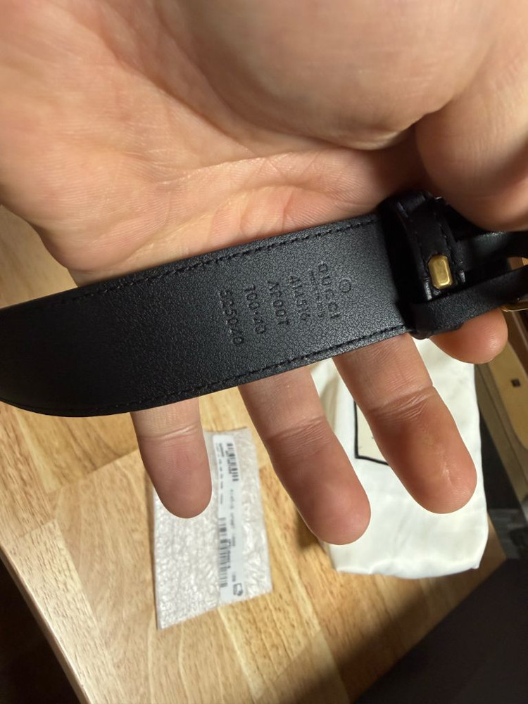 구찌 마몽 마몬트 씬 벨트 100 40 사이즈 공홈판 거의새거 판매합니다--4