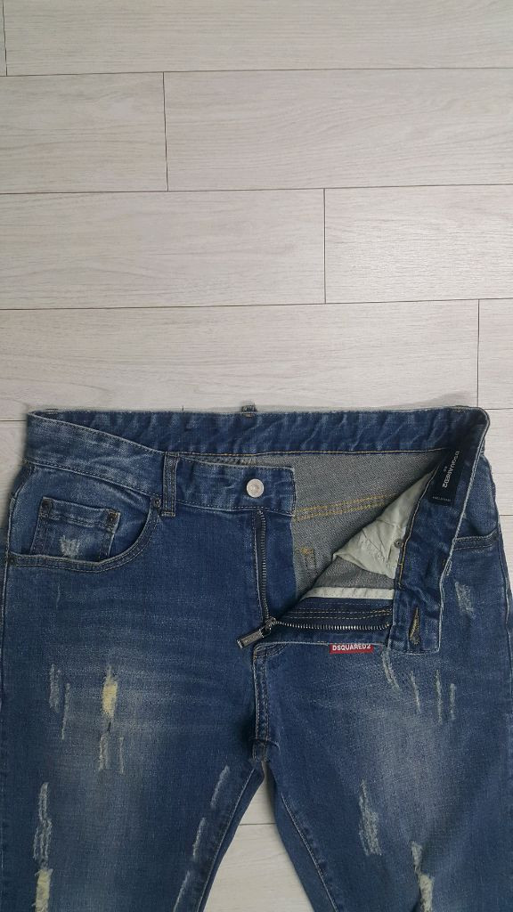 디스퀘어드2(사방스판) 레드탭 수입대님 32인치(No.937)S급!--3