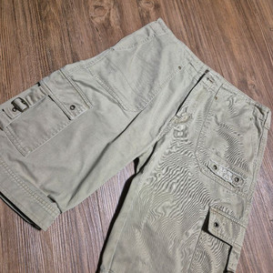 (28~29) GEM 데님워싱 카고반바지 폴로