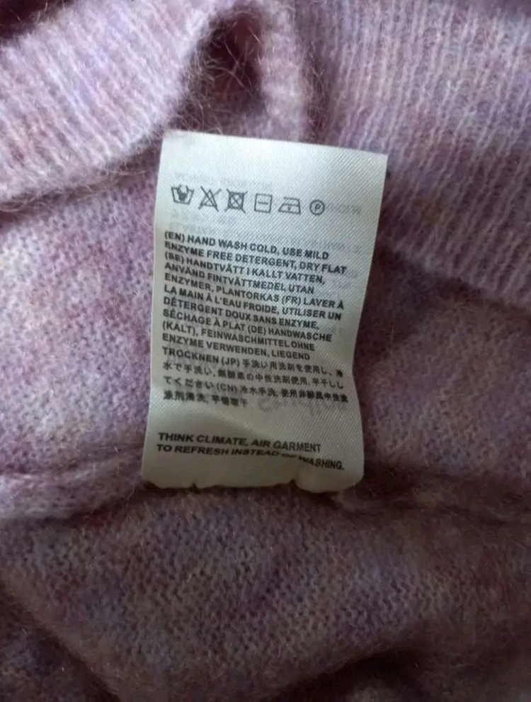 아크네스튜디오 우먼 로즈핑크 모헤어 니트 F--9