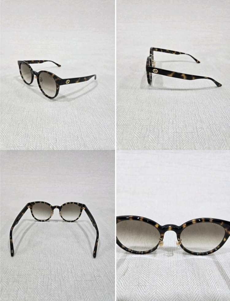 구찌 선글라스 GG1339SK 003 명품 오버사이즈 원형 라운드 브라운패턴 아세테이트 새상품--3