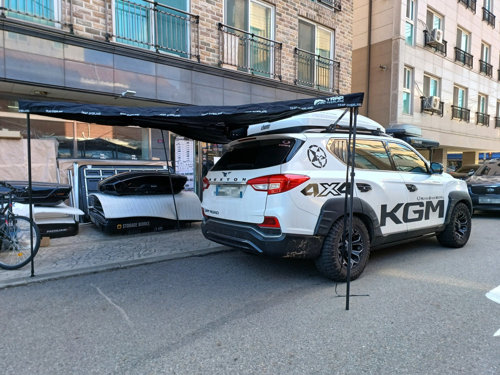 가로바/루프박스/자전거캐리어/어닝/윈드가드/보드캐리어 정품캐리어 장착 전국 무료택배 출장장착--2