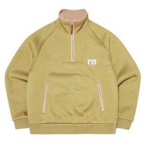 M KODAK 코닥어패럴 브라우니 라이트웜 반집업 기모 맨투맨