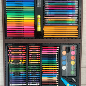 미술 도구 종합 우드 케이스 세트(새상품)