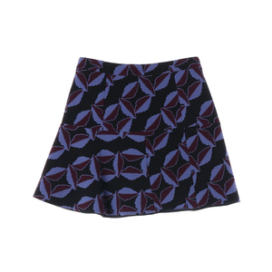 MARNI 마르니 울100% 네이비 패턴 미니 플레어스커트 치마 38
