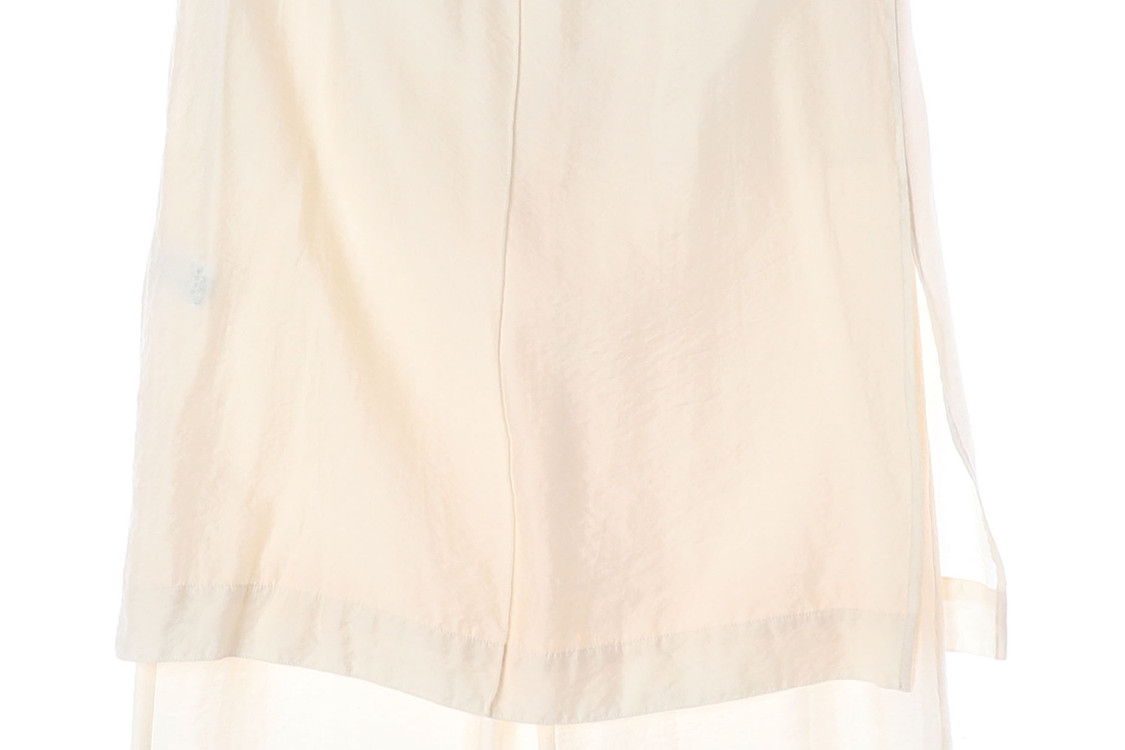 (새상품)루에브르 25SS 크림 쉬어 레이어드 스커트 팬츠 치마바지 셋업--3