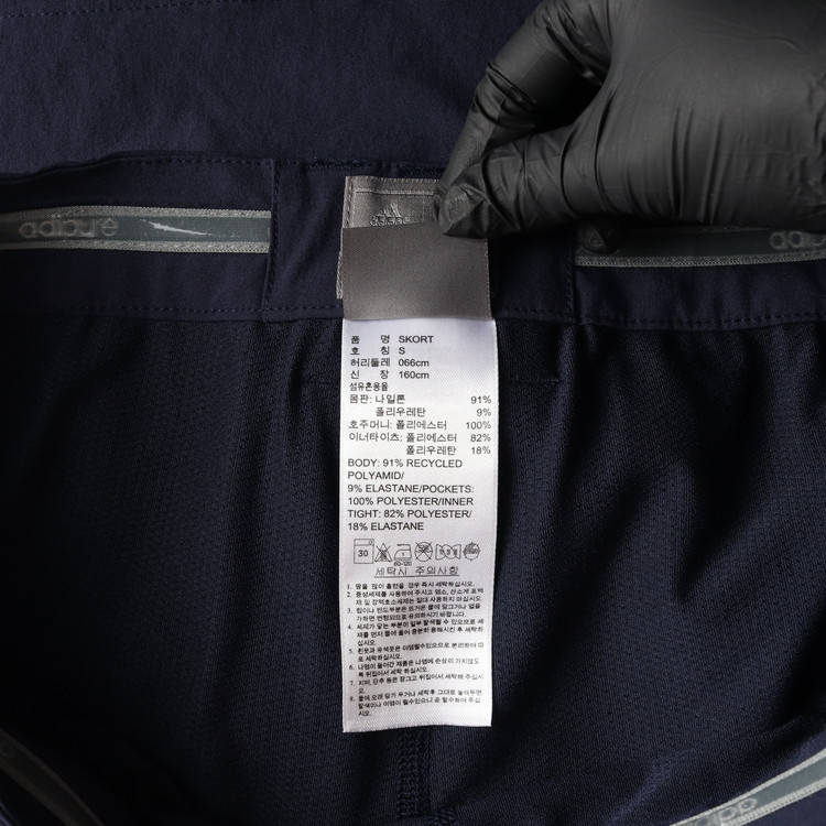 아디다스 골프 아디퓨어 네이비 미니 스커트 스코트 치마 바지 S--5