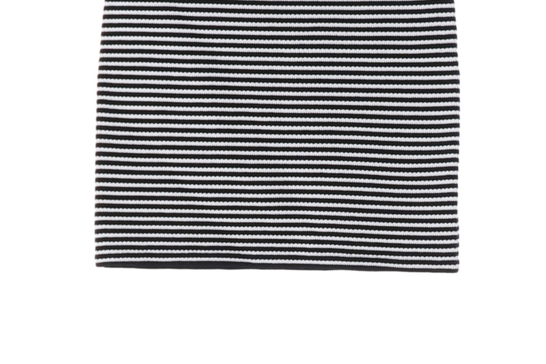 띠어리 블랙 화이트 스트라이프 미니 스커트 치마 S--3